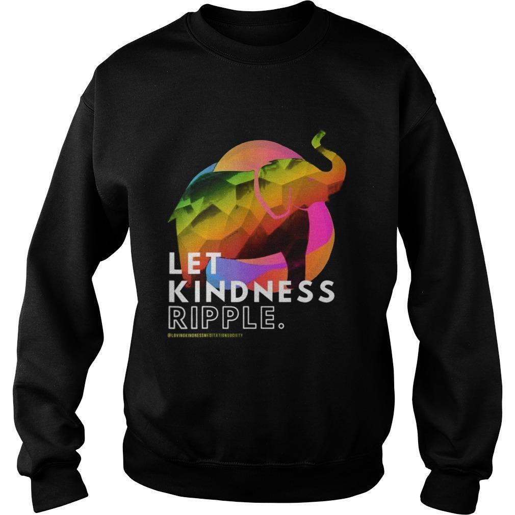 Zen Elephant Compassion Kindness Ripple Mindfulness Meditate Sweatshirt